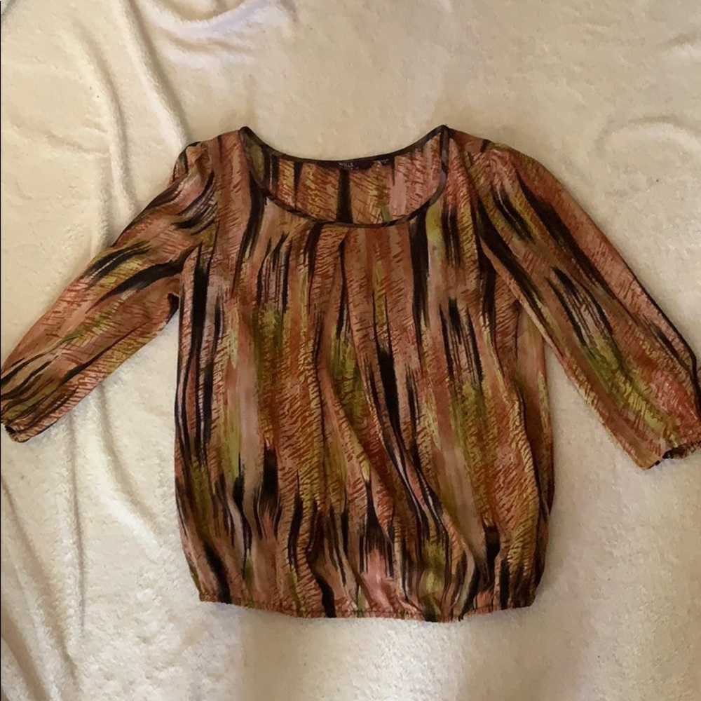 Printed bubble top never worn